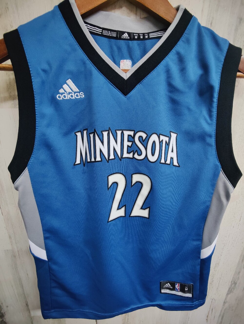 Adidas Minnesota Timberwolves #22 Andrew Wiggins Youth Basketball Jersey Size M
